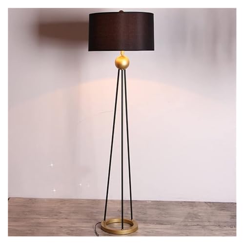 GTEFSWS Black Tripod LED Floor Lamp for Living Room and Bedroom