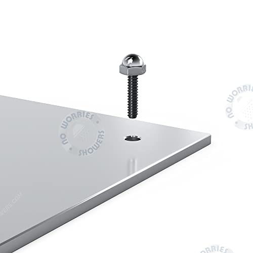 No Worries Products Bondi Silver ADA 316 Marine Grade Stainless Steel Outdoor Shower Panel Brushed Stainless Steel