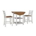 Powell Company Sita Three Piece Counter Dining Set Light Grey & Birch
