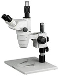 AmScope ZM-1TZ Trinocular Stereo Zoom Microscope White