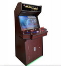 TOP US VIDEO ARCADES 4 Player 3500 Games 32 inch Screen Dark Wood Standup Arcade Machine