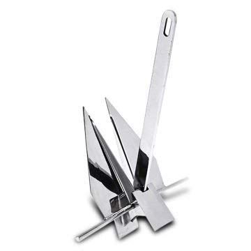 MarineNow Stainless Steel Fluke Style Boat Anchor 34 KG (75 lb)