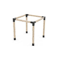 TOJAGRID Any Size Pergola Kit for 6x6 Wood Posts Black