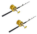 EAT MY TACKLE 130W 2-Speed Reel Tournament Edition Straight Rod 2-Pack