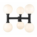 Z-Lite Laurent Outdoor Post Light 6-Light 360 Watts Black