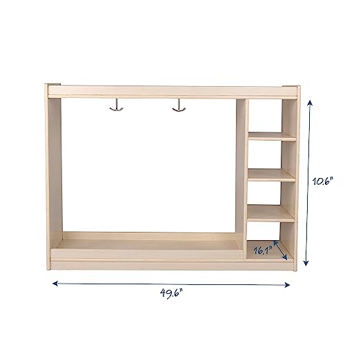 Angeles Mobile Dress Up Storage with Mirrors Wooden