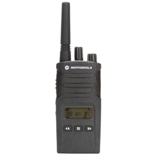 Motorola Solutions 4-Pack RMU2080D 2-Way Business Radio with Display and HKLN4604 PTT Earpiece Bundle Black