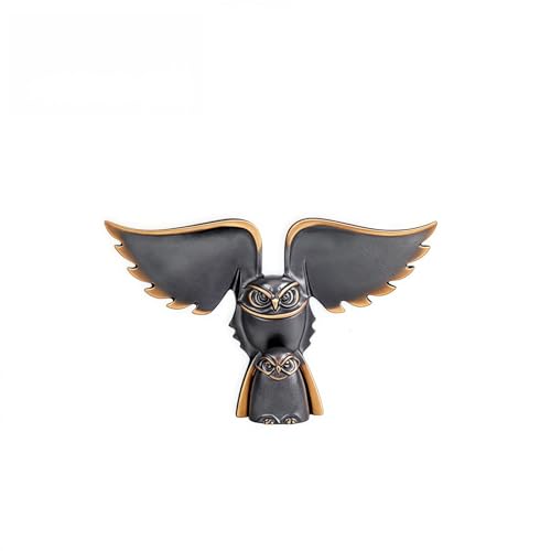 FENGSHUI-CAISHEN Pure Copper Owl Statue Brass