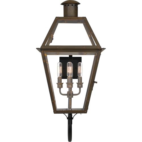 Quoizel Rue De Royal Charleston Outdoor Wall Lantern 4-Light Industrial Bronze