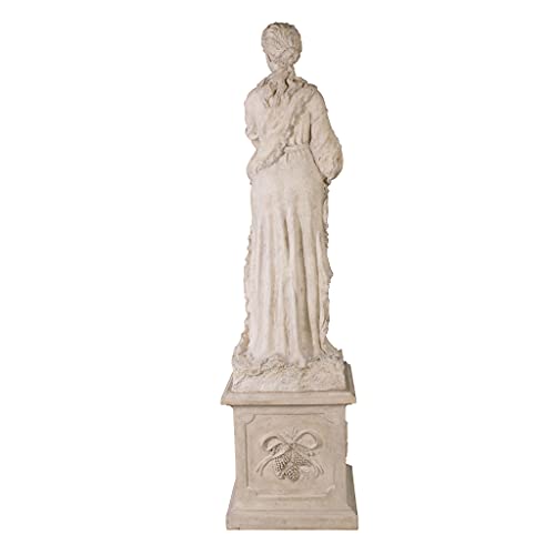 Design Toscano Winter Woman of The Four Seasons Garden Statue Set 24" Wide 88" Tall Ancient Ivory