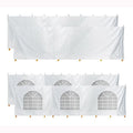 TentandTable 30' x 30' Premium Blockout Sidewall Kit for Canopy Tents White