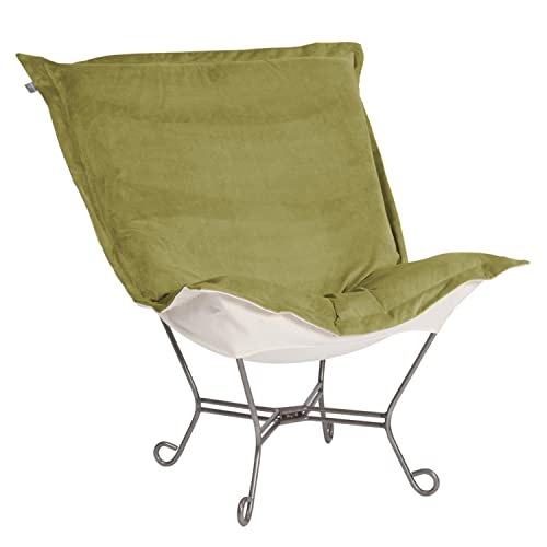 Howard Elliott Collection Scroll Puff Rocker Seating Chair Bella Moss