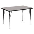 Flash Furniture Rectangular Activity Table Grey