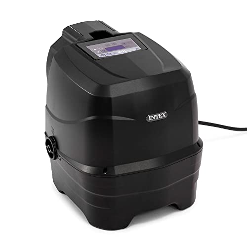 Intex PureSpa Plus Greystone Inflatable Square Outdoor Hot Tub Spa Gray