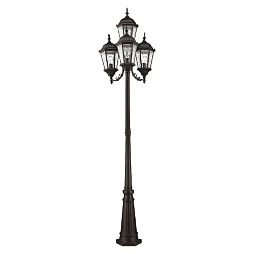 Livex Hamilton 4 Light Outdoor Post Fixture Bronze