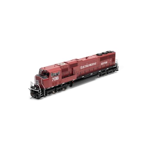 Athearn HO SD70M Locomotive w/DCC & Sound EMDX Maroon/Black #7018