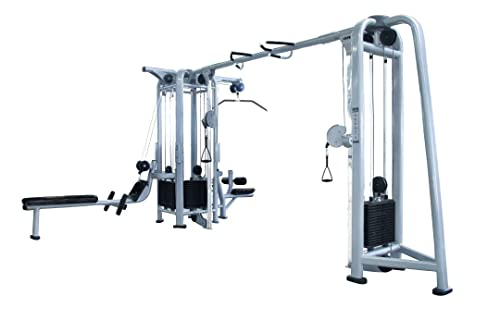 French Fitness FFS Silver 5 Stack Multi Jungle Gym Home Gym