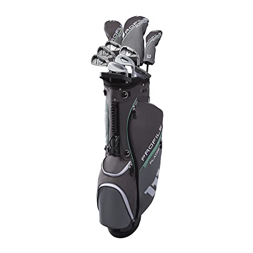 Wilson Women's Profile Platinum SGI Complete Set with Cart Bag - Ladies Right Hand, Tall - Gray/Teal