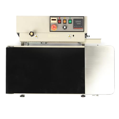 U.S. Solid Automatic Horizontal Band Sealer with Digital Temperature Control Silver