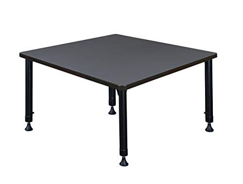 Regency Height Adjustable Square Classroom Table 42" Slate