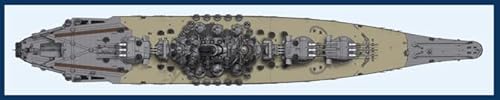 Generic Gallery 1/200 IJN Yamato WW2 Battleship Kit Grey Plastic