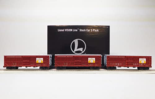 Lionel Northern Pacific VISIONLINE Stock Car 3 Pack O Gauge Brown