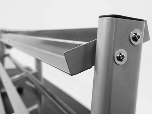 BK BodyKore 5-100lb Dumbbell Rack G243 Silver