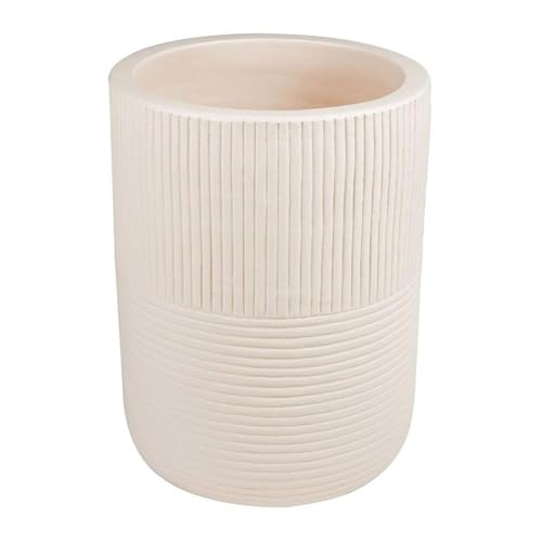 Seasonal Living Provenance Signature Ceramic 2-Piece Textured Planters Cream
