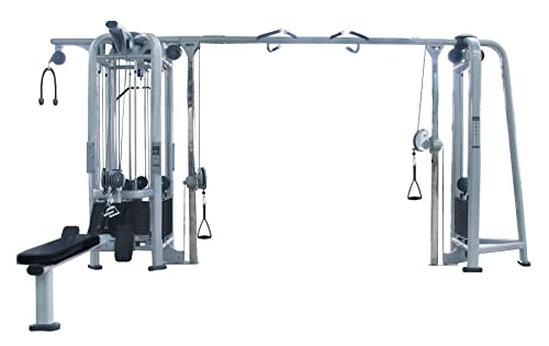 French Fitness FFS Silver 5 Stack Multi Jungle Gym Home Gym