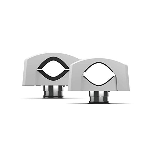 Rockford Fosgate M2WL-8H 8" 2-Way Marine Wake Tower Speakers with Multicolor LED Lights White (Pair)