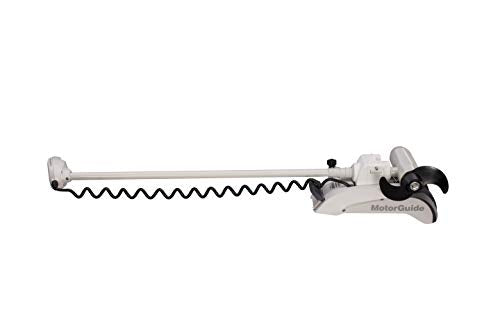 MotorGuide Xi5 Saltwater Trolling Motor Wireless Bow Mount 48-Inch Shaft 80-Pound Peak Thrust GPS White