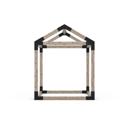 TOJAGRID Grid 30 Single Pergola Kit with Base for 6x6 Wood Posts
