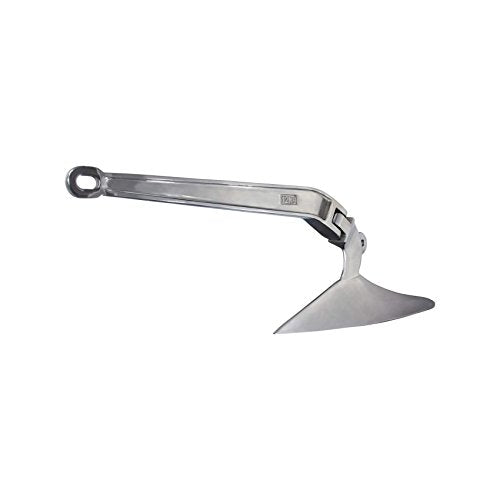 Norestar 59.5 lb Stainless Steel CQR/Plow Boat Anchor for Boats up to 65 Feet