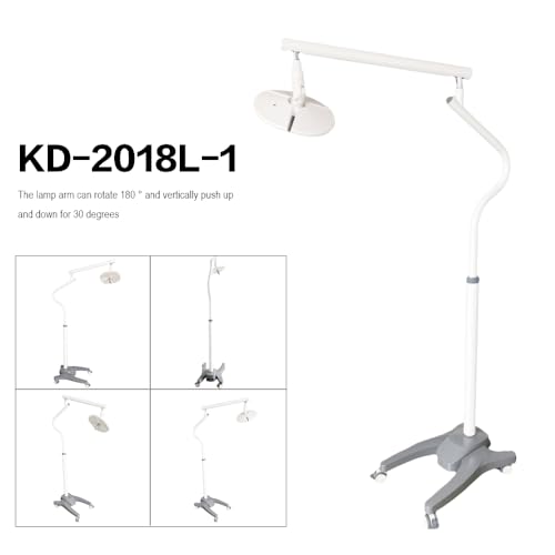 Tankredrug 36W Floor Standing LED Vertical Shadowless Operating Lamp 50000 Lux White