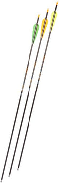 Gold Tip Kinetic Hunter 400 Arrows with 4-Inch Vanes Black - 72 Count