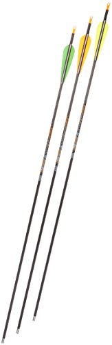 Gold Tip Kinetic Hunter 400 Arrows with 4-Inch Vanes Black - 72 Count
