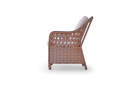Angora Shira 6-Piece Rattan Outdoor Furniture Set Brown