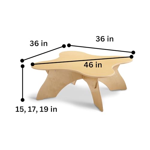 Jonti-Craft Blossom Table Natural Wood