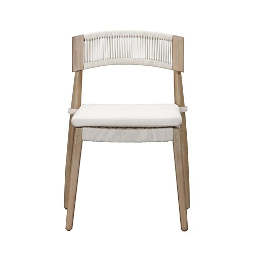 Tov Furniture Gata Cream Outdoor Dining Chair Set of 2 Cream