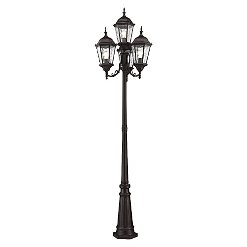 Livex Hamilton 4 Light Outdoor Post Fixture Bronze