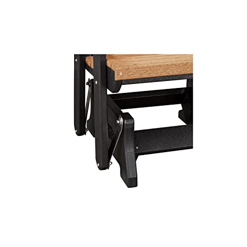 American Furniture Classics Double Glider w/Table Cedar and Black