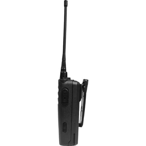 Motorola Solutions 4 Pack CP100D UHF Portable Two Way Radio with Earpieces Black