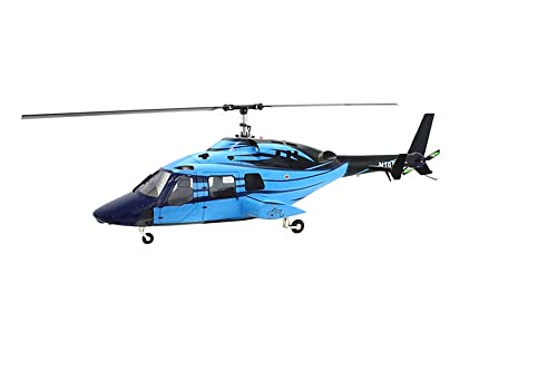 NOBRIM RC Helicopter 800 Size Blue Black Bell222 Fuselage V2 KIT