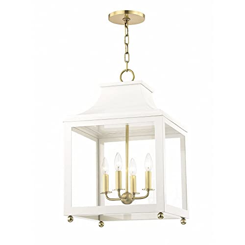 Bailey Street Home Four Light Large Pendant Polished Nickel/Navy Silver