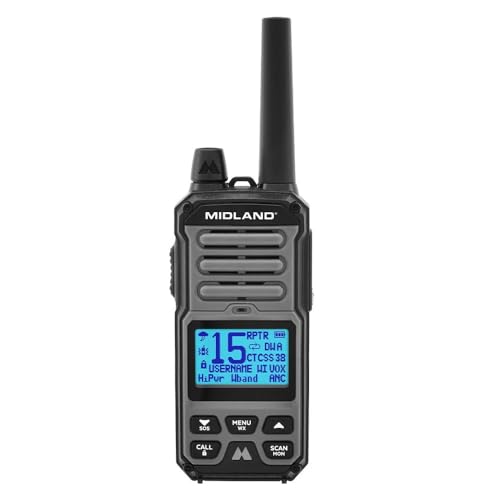 Midland GXT67 Pro GMRS Two Way Radio 6 Pack Bundle Silver
