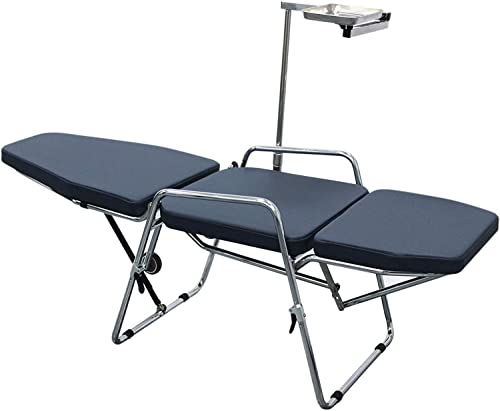 mrhugoo Microfiber Leather Dentist Chair Assistant Stool with Wheels and Instrument Tray