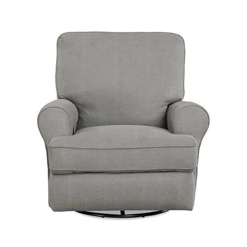 Rosebery Kids Traditional Swivel Gliding Nursery Recliner Gray