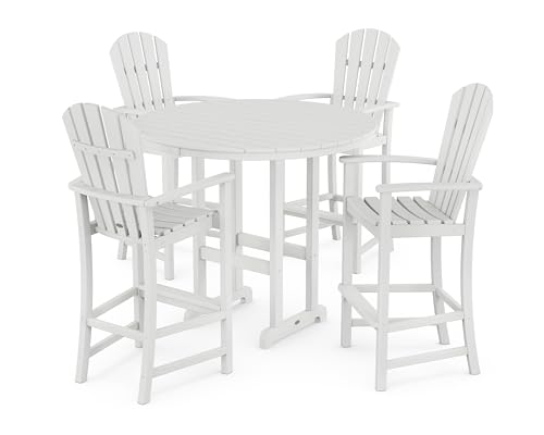 Polywood Palm Coast Bar Set White