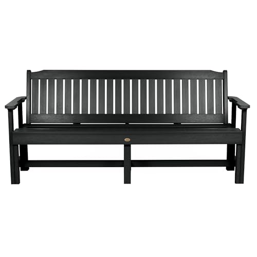 Sequoia Professional Commercial Grade Exeter 6 Foot Garden Bench Black