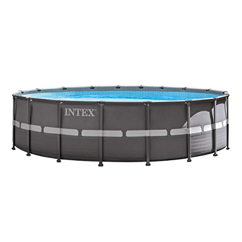 Intex Ultra Frame Pool Set with Sand Filter Pump, Ladder, Ground Cloth & Pool Cover